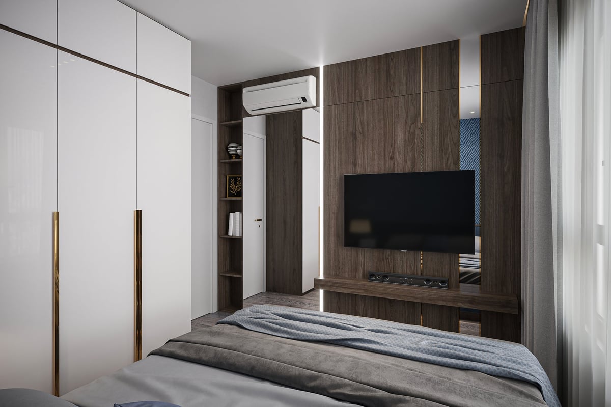 Habitación de hotel moderna
